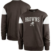 Cleveland Browns '47 Groundbreaker Onset Pullover Sweatshirt - Brown outlet