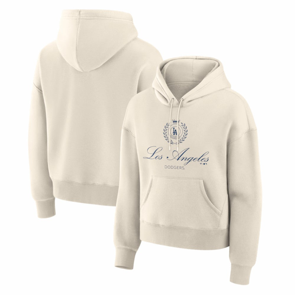 Los Angeles Dodgers Women's Legacy Fleece Hoodie Cream