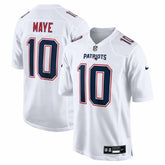 Drake Maye New England Patriots Game Jersey - Tundra White for sale