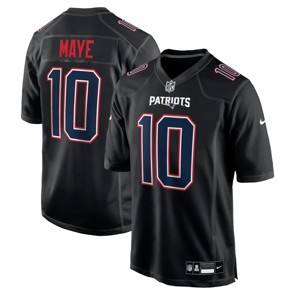 Drake Maye New England Patriots Game Jersey - Carbon Black online
