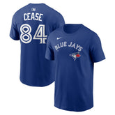 Dylan Cease Toronto Blue Jays Home Name & Number T-Shirt Royal