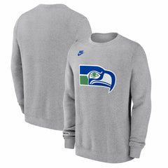 Seattle Seahawks Vintage Osprey Head Club Sweatshirt - Heather Gray discount