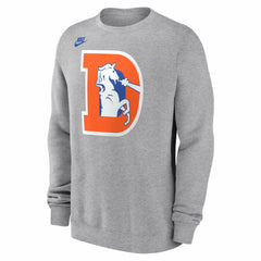 Denver Broncos D Horse Logo Club Sweatshirt - Heather Gray online