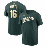 Nick Kurtz Athletics Name & Number T-Shirt Green