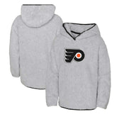 Philadelphia Flyers Girls Youth Ultimate Teddy Fleece Pullover Hoodie - Heather Gray Hoodies