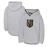 Vegas Golden Knights Girls Youth Ultimate Teddy Fleece Pullover Hoodie - Heather Gray Hoodies