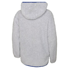 New York Rangers Girls Youth Ultimate Teddy Fleece Pullover Hoodie - Heather Gray Hoodies