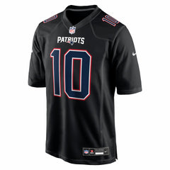Drake Maye New England Patriots Fashion Game Jersey - Carbon Black sale