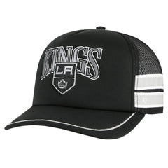 Los Angeles Kings '47 Sideband Stripes Trucker Snapback Hat - Black Hats