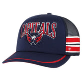Washington Capitals '47 Sideband Stripes Trucker Snapback Hat - Navy Hats