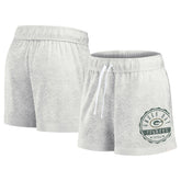 Green Bay Packers Women's Vintage Badge Shorts - Oatmeal on sale