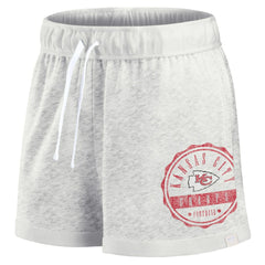 Kansas City Chiefs Women's Vintage Badge Shorts - Oatmeal online