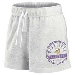 Minnesota Vikings Women's Vintage Badge Shorts - Oatmeal outlet
