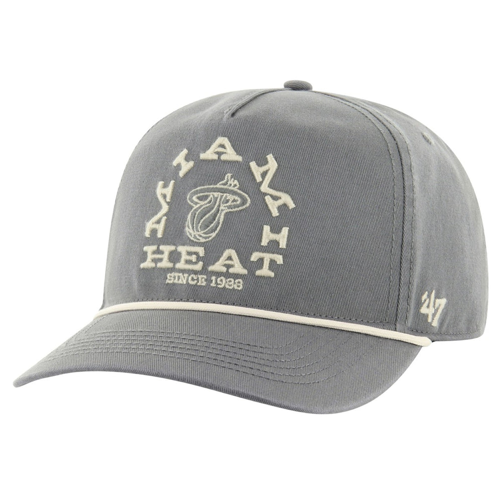 Miami Heat '47 Canyon Ranchero Hitch Adjustable Hat - Charcoal shop