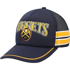 Denver Nuggets '47 Sidebrand Stripes Trucker Adjustable Hat sale - Navy cheap