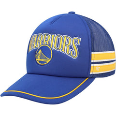 Golden State Warriors '47 Sidebrand Stripes Trucker Adjustable Hat sale - Royal cheap