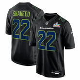 Rashid Shaheed Seattle Seahawks Super Bowl LX Patch Carbon Fashion Game Jersey - Black online