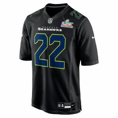 Rashid Shaheed Seattle Seahawks Super Bowl LX Patch Carbon Fashion Game Jersey - Black online