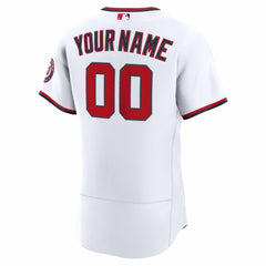 Washington Nationals Home Authentic Custom Jersey White