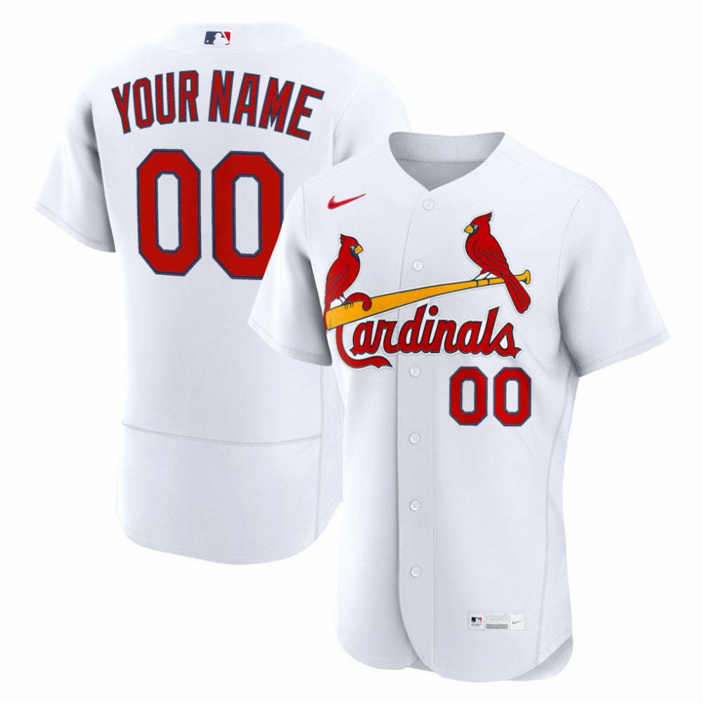 St. Louis Cardinals Home Authentic Custom Jersey White