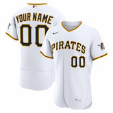 Pittsburgh Pirates Home Authentic Custom Jersey White