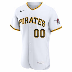 Pittsburgh Pirates Home Authentic Custom Jersey White