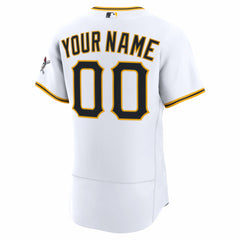 Pittsburgh Pirates Home Authentic Custom Jersey White