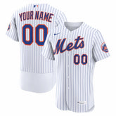 New York Mets Home Authentic Custom Jersey White