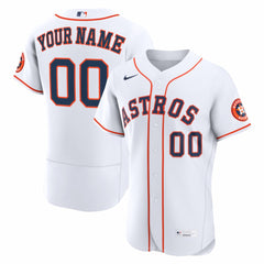 Houston Astros Home Authentic Custom Jersey White