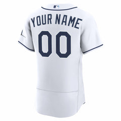 Tampa Bay Rays Home Authentic Custom Jersey White