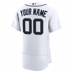 Detroit Tigers Home Authentic Custom Jersey White