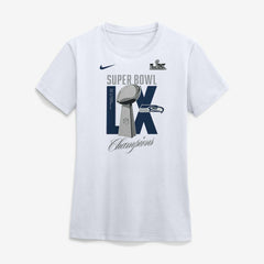 Seattle Seahawks Women's Super Bowl LX Champions Lombardi Trophy T-Shirt - White discount