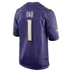Number 1 Dad Baltimore Ravens Game Jersey - Purple online