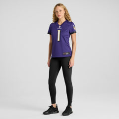 Number 1 Mom Baltimore Ravens Women's Game Jersey - Purple on sale