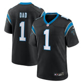 Number 1 Dad Carolina Panthers Game Jersey - Black cheap
