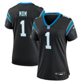 Number 1 Mom Carolina Panthers Women's Game Jersey - Black for sale