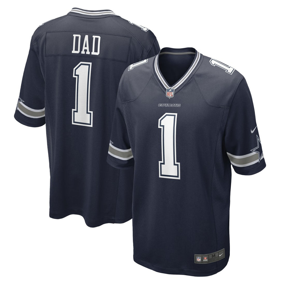 Number 1 Dad Dallas Cowboys Game Jersey - Navy online