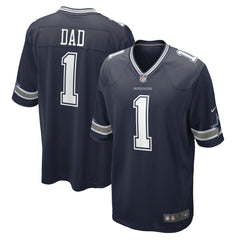 Number 1 Dad Dallas Cowboys Game Jersey - Navy online