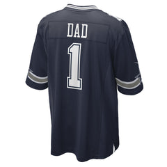 Number 1 Dad Dallas Cowboys Game Jersey - Navy online