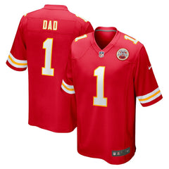 Number 1 Dad Kansas City Chiefs Game Jersey - Red outlet