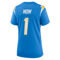 Number 1 Mom Los Angeles Chargers Women's Game Jersey - Powder Blue sale