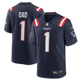 Number 1 Dad New England Patriots Game Jersey - Navy cheap