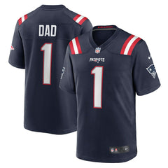 Number 1 Dad New England Patriots Game Jersey - Navy cheap