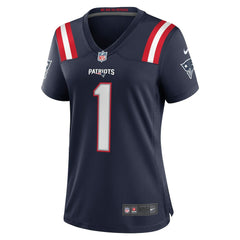 Number 1 Mom New England Patriots Women's Game Jersey - Navy on sale