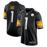 Number 1 Dad Pittsburgh Steelers Game Jersey - Black cheap