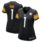 Number 1 Mom Pittsburgh Steelers Women's Game Jersey - Black discount