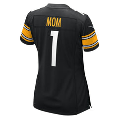 Number 1 Mom Pittsburgh Steelers Women's Game Jersey - Black discount
