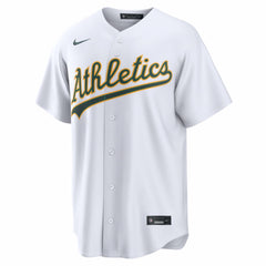 Athletics Home Replica Custom Jersey White