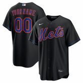 New York Mets Alternate Replica Custom Jersey Black