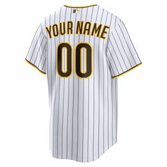 San Diego Padres Home Replica Custom Jersey White